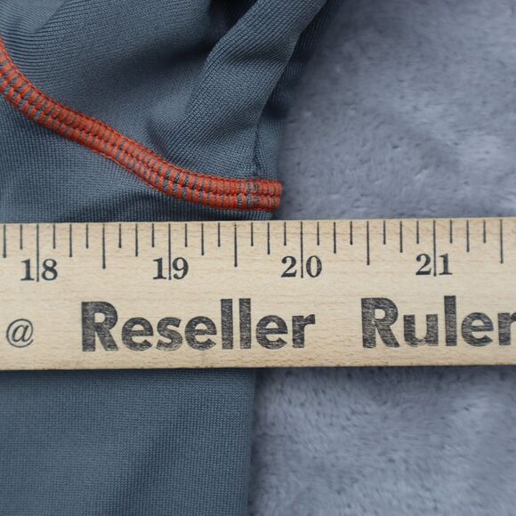 Saucony Jacket Mens Small Gray Orange Running Workout 1/4 Zip Coat Sweater Run - Picture 5 of 16